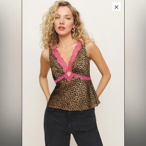 Aliceyn Silk Top - Cheetah Print